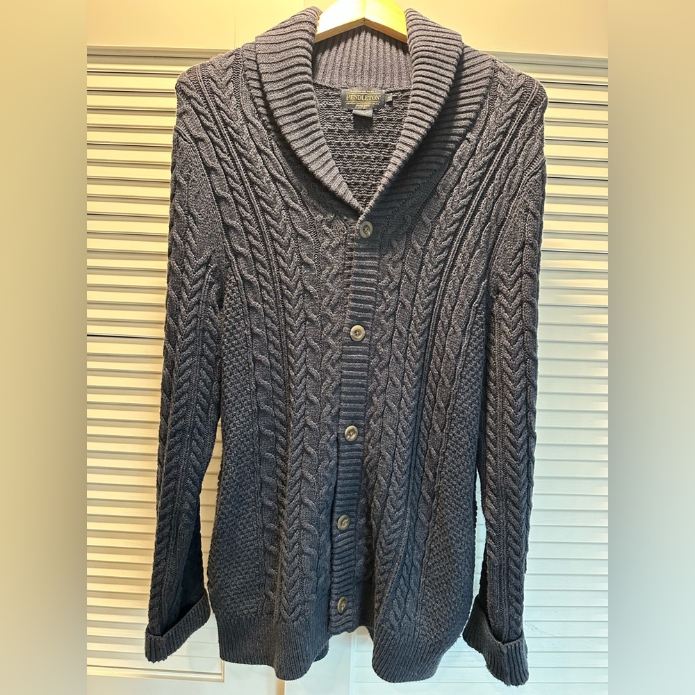 Pendleton cardigan navy size M male